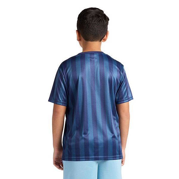 Мальчиковая футболка с V-образным вырезом и коротким рукавом Messi, Navy — фото 2