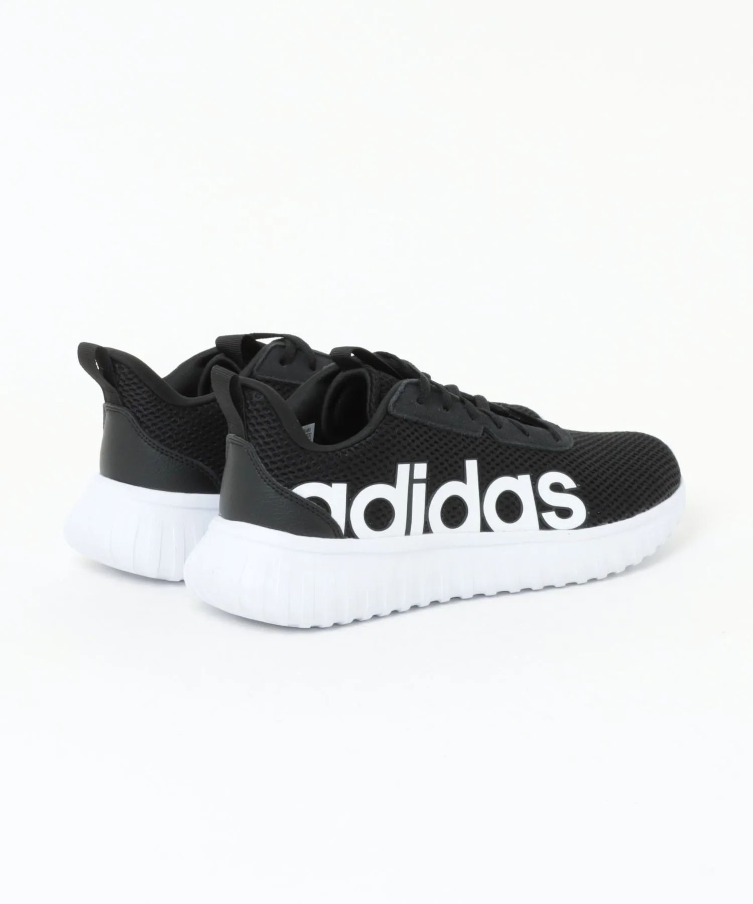 Мужские кроссовки из сетки и кожи adidas KAPTIR BASE M черно-белые — фото 2