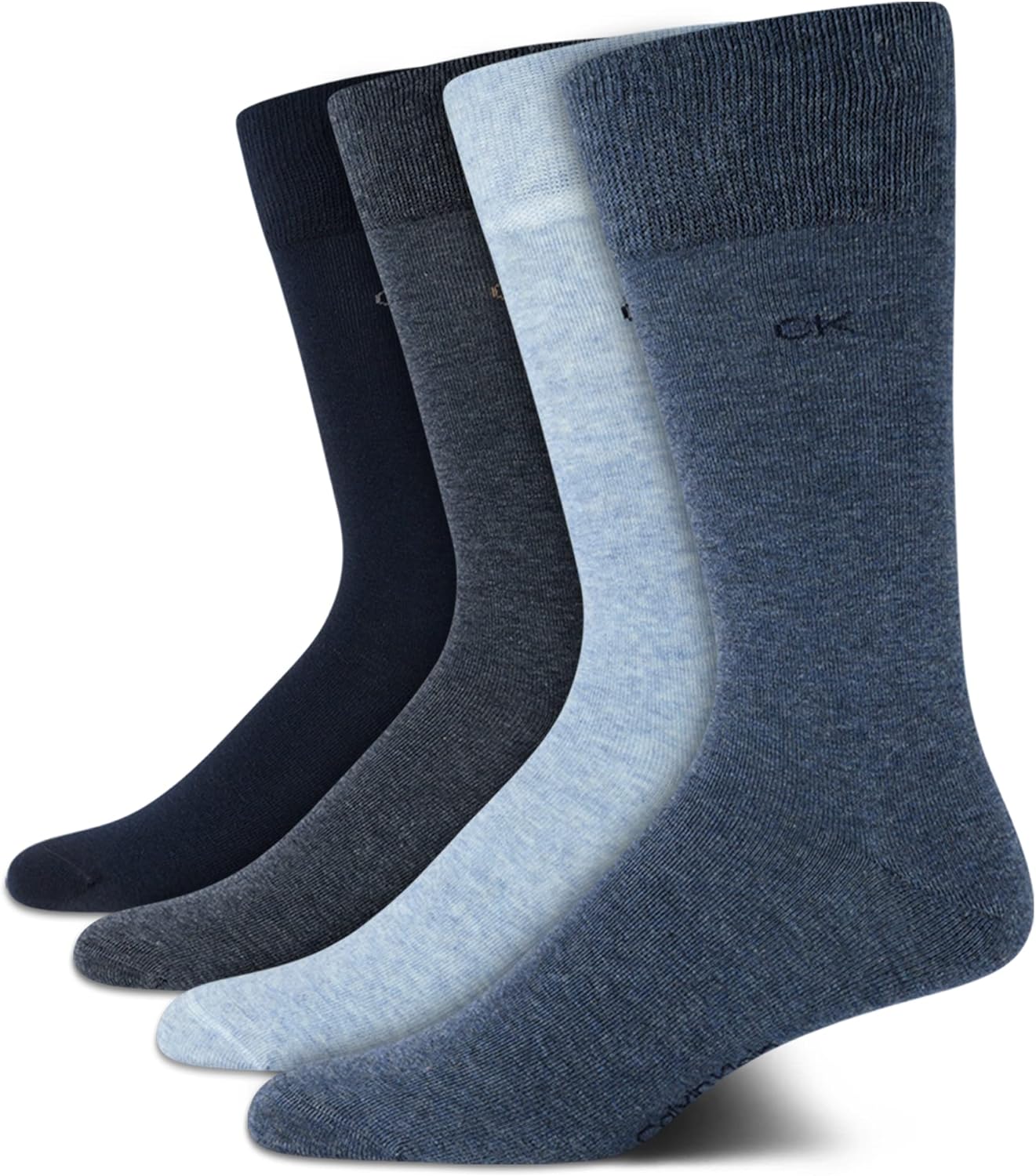 

Мужские носки Calvin Klein Crew Socks - 4 пары, легкие, влагоотводящие, мягкие, спортивные носки для мужчин, для занятий спортом и бега, Blue Multi