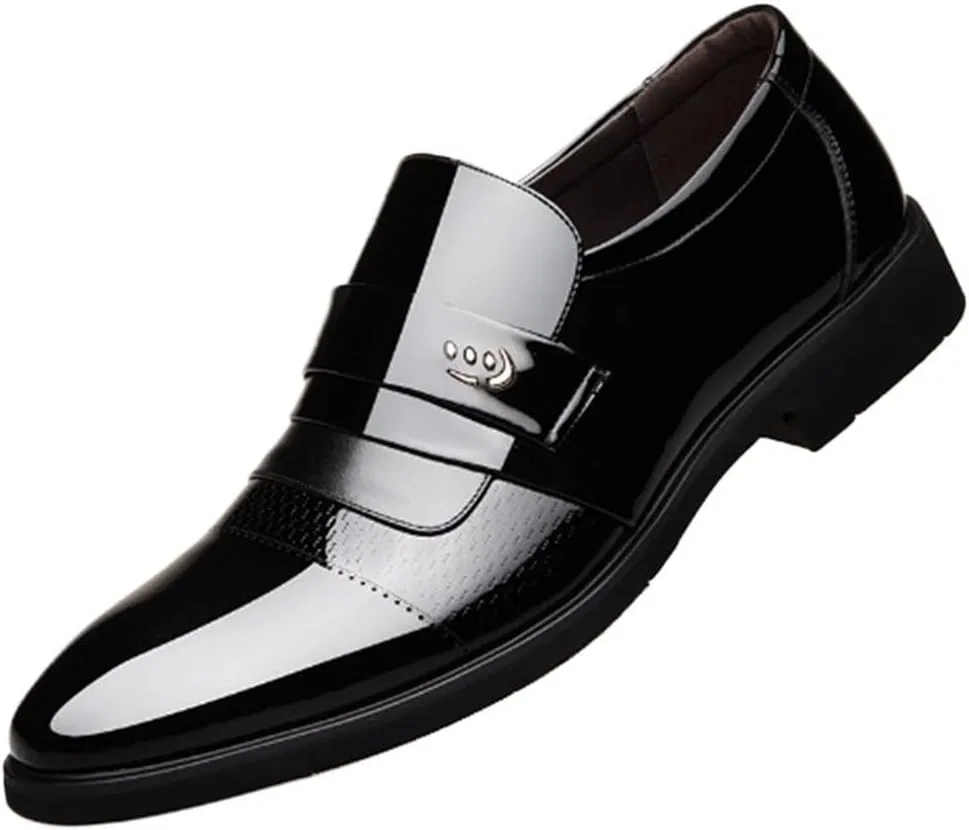 Лоферы кожаные Loafers Slip-On, черный DHFIRUFSHLO