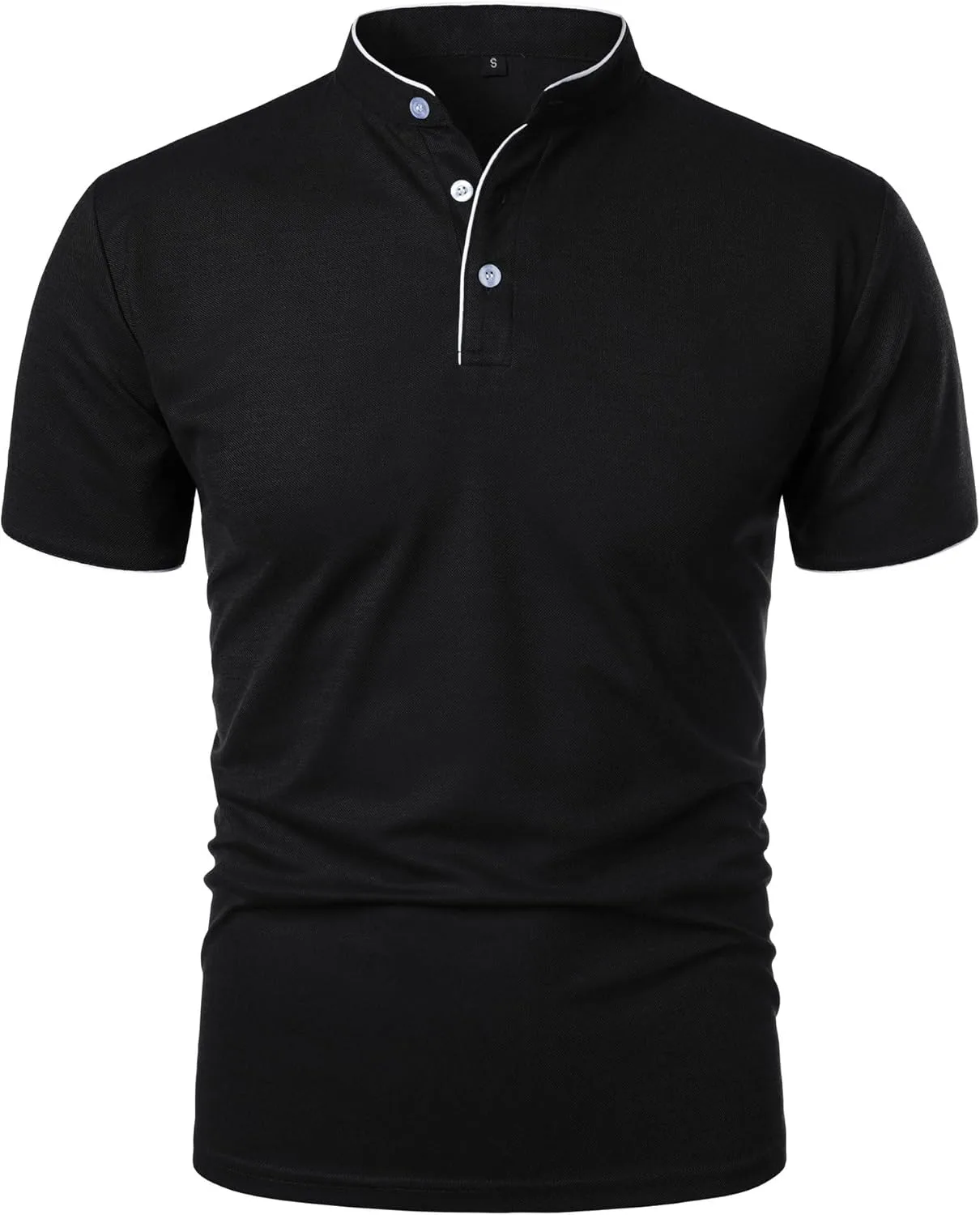 

Мужская футболка с коротким рукавом и тремя пуговицами LLJYLYHRHD