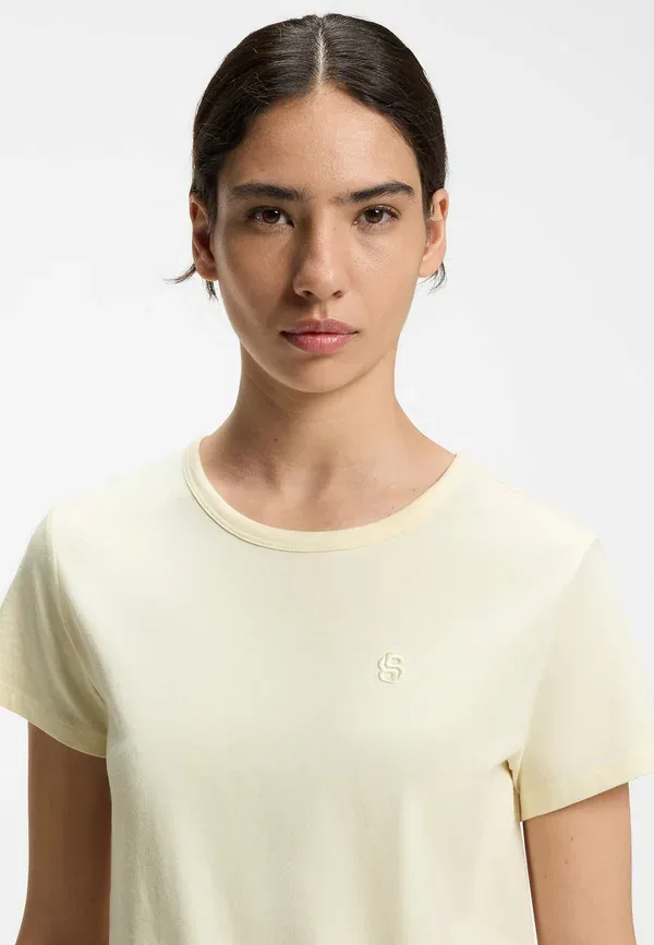 Футболка Eventsa9 basic t-shirt Boss, цвет светло-бежевый — фото 4