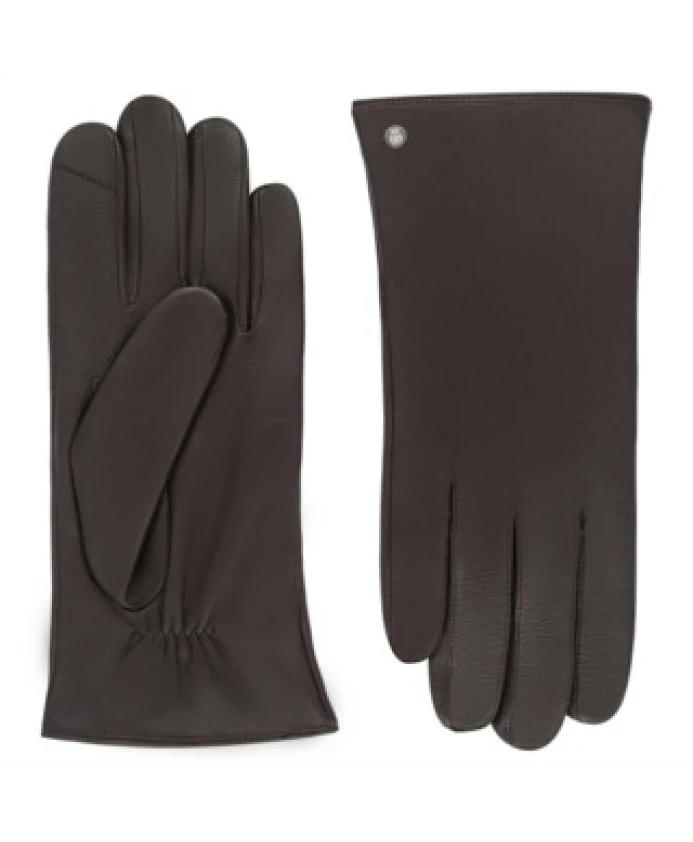 

Мужские кожаные перчатки кофейного цвета Roeckl, коричневый