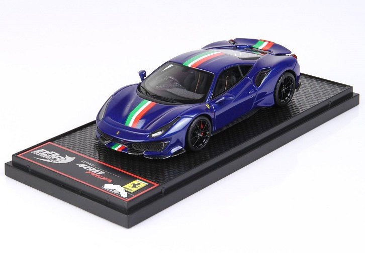 

Bbr Ferrari 488 Pista Rhd 2019 Blue Tour De 1:43 Car76