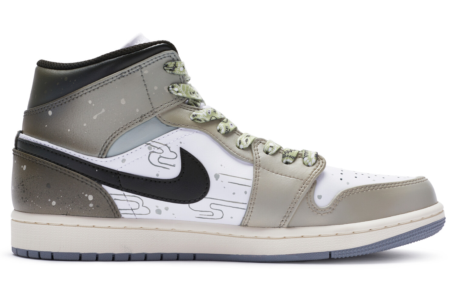 

Кроссовки Air Jordan 1 Vintage Basketball Shoes Men Mid-Top Black, Черный, Кроссовки Air Jordan 1 Vintage Basketball Shoes Men Mid-Top Black