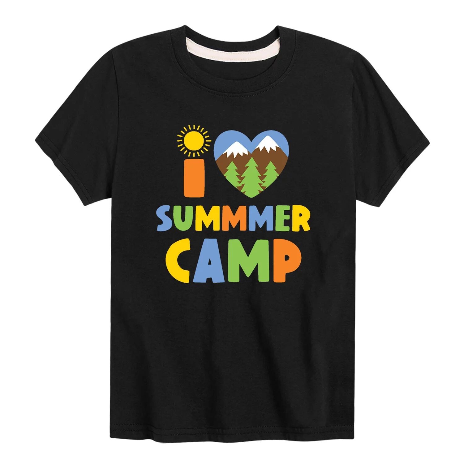 

Футболка с рисунком I Heart Summer Camp для мальчиков 8–20 лет Licensed Character