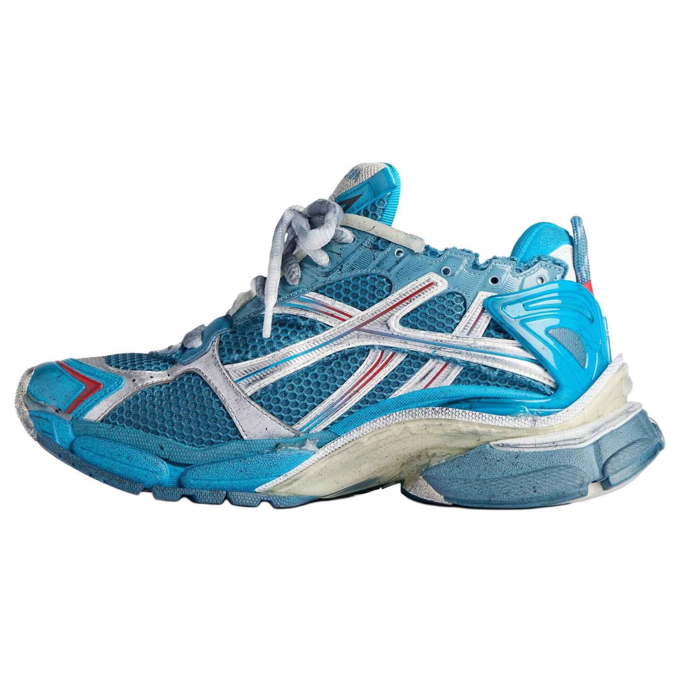 

Balenciaga Беговые кроссовки Marathon Low Top повседневные мужские Blue