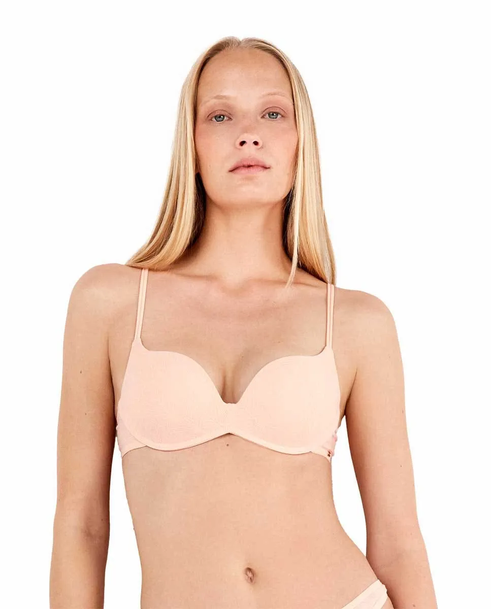 

Бюстгальтер push-up без косточек Gisela, розовый