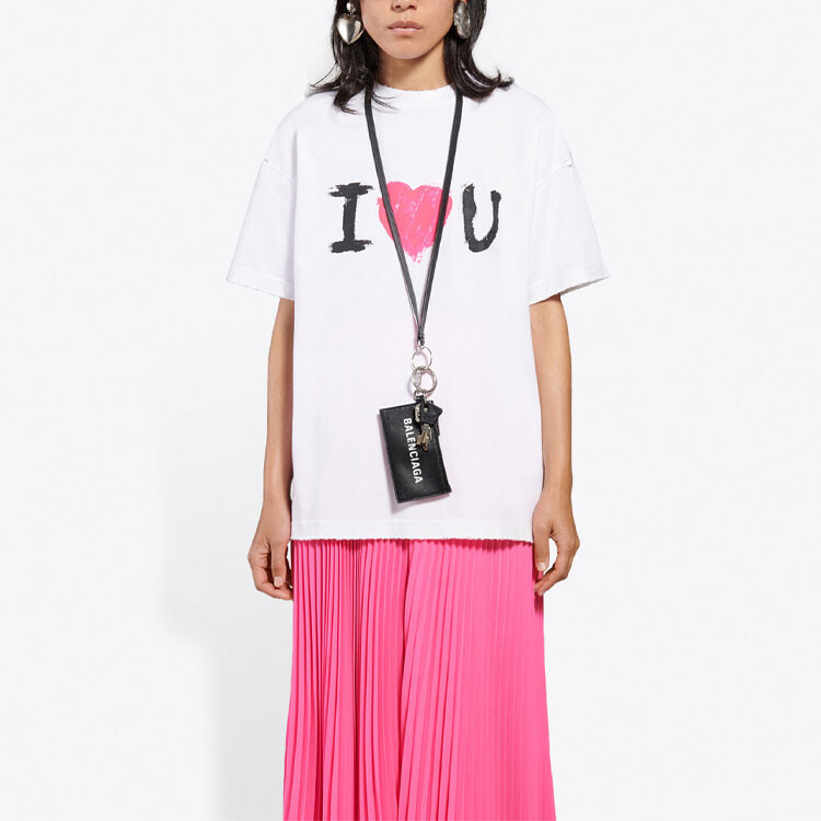 Футболка женская Balenciaga I Love U, белый — фото 3