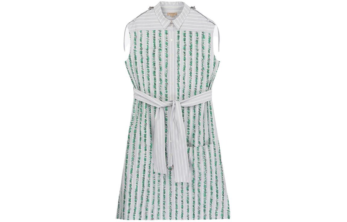 

Платье женское Burberry без рукавов, зеленый / серый