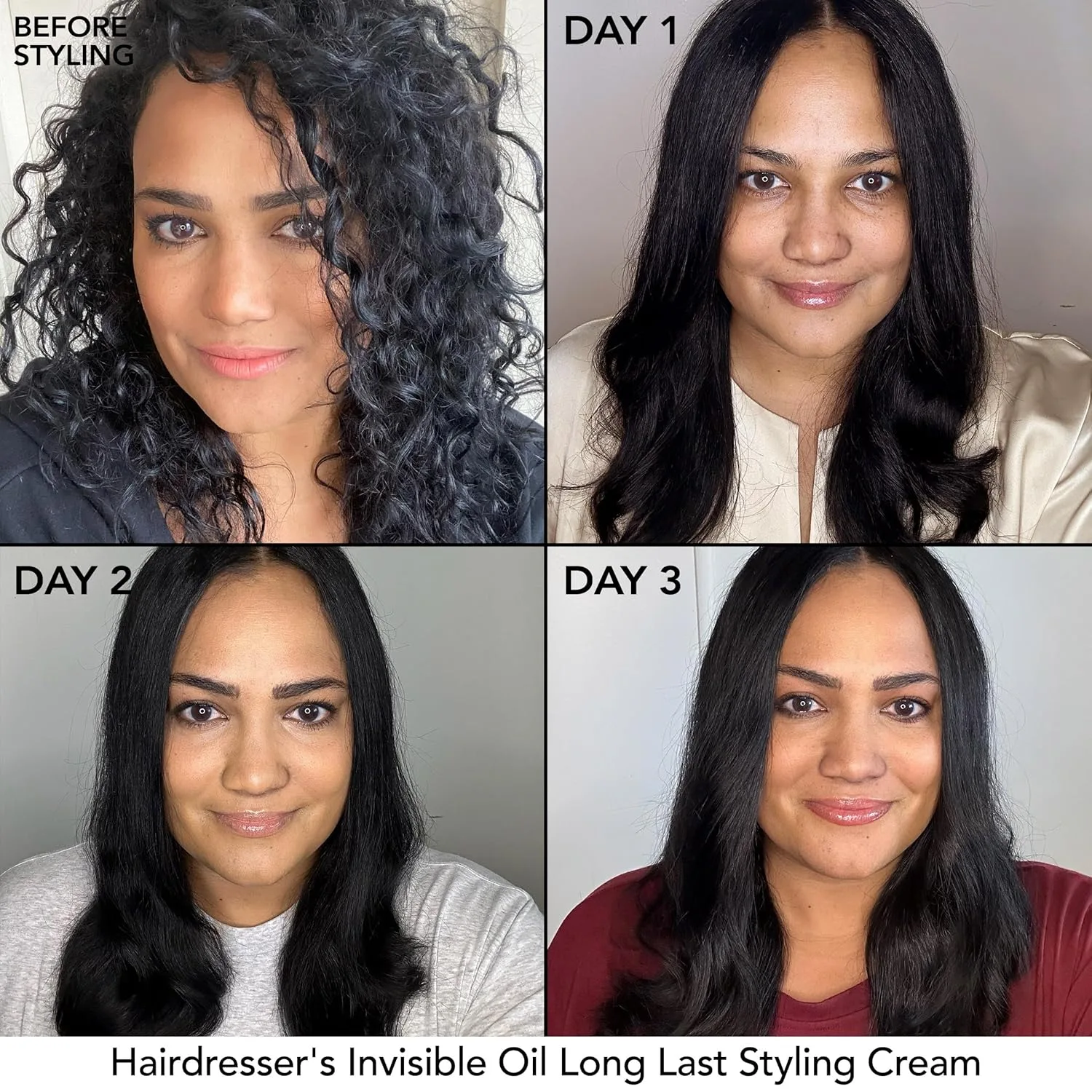 Bumble and bumble Hairdresser's Invisible Oil Long Last Styling Cream, увлажняющий крем против пушистости для всех типов волос с аргановым, кокосовым и виноградным маслом 189.95 г (1 шт.) Bumble And Bumble. — фото 4