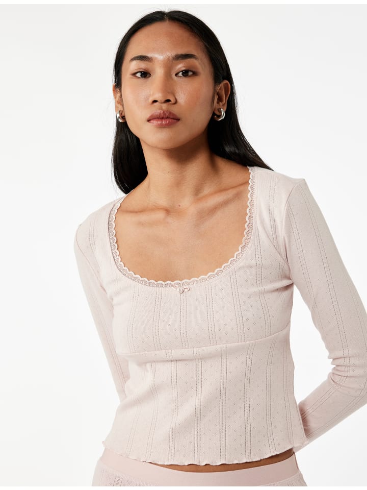 

KOTON Вязаные топы PADDLES фиолетового цвета