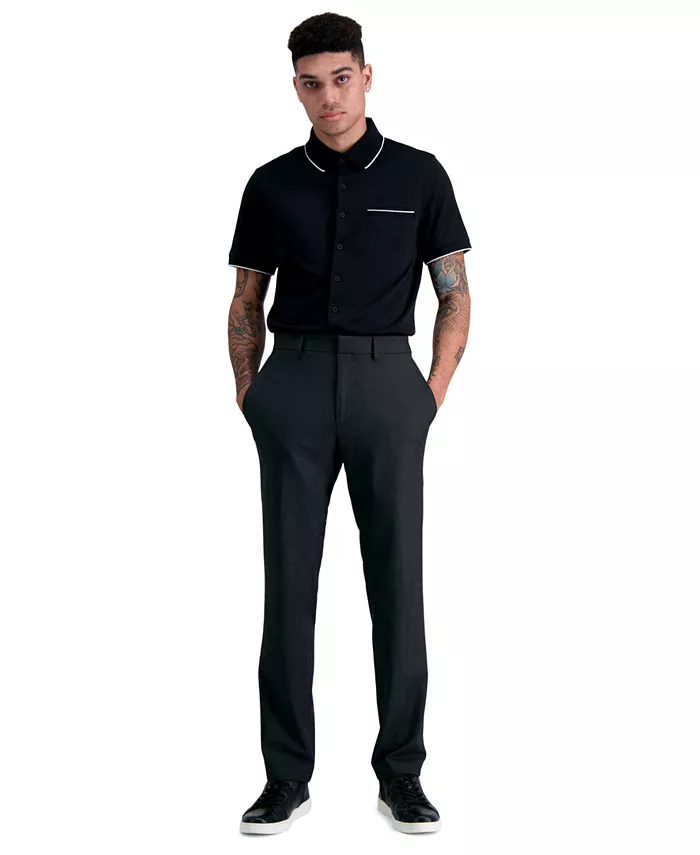 

Мужские классические брюки Premium Textured Weave Slim-Fit с эффектом стрейч Kenneth Cole Reaction, серый