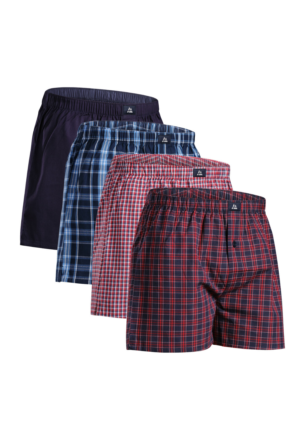 

Боксеры DANISH ENDURANCE Boxershorts Organic Woven Boxers, цвет blue/red mix