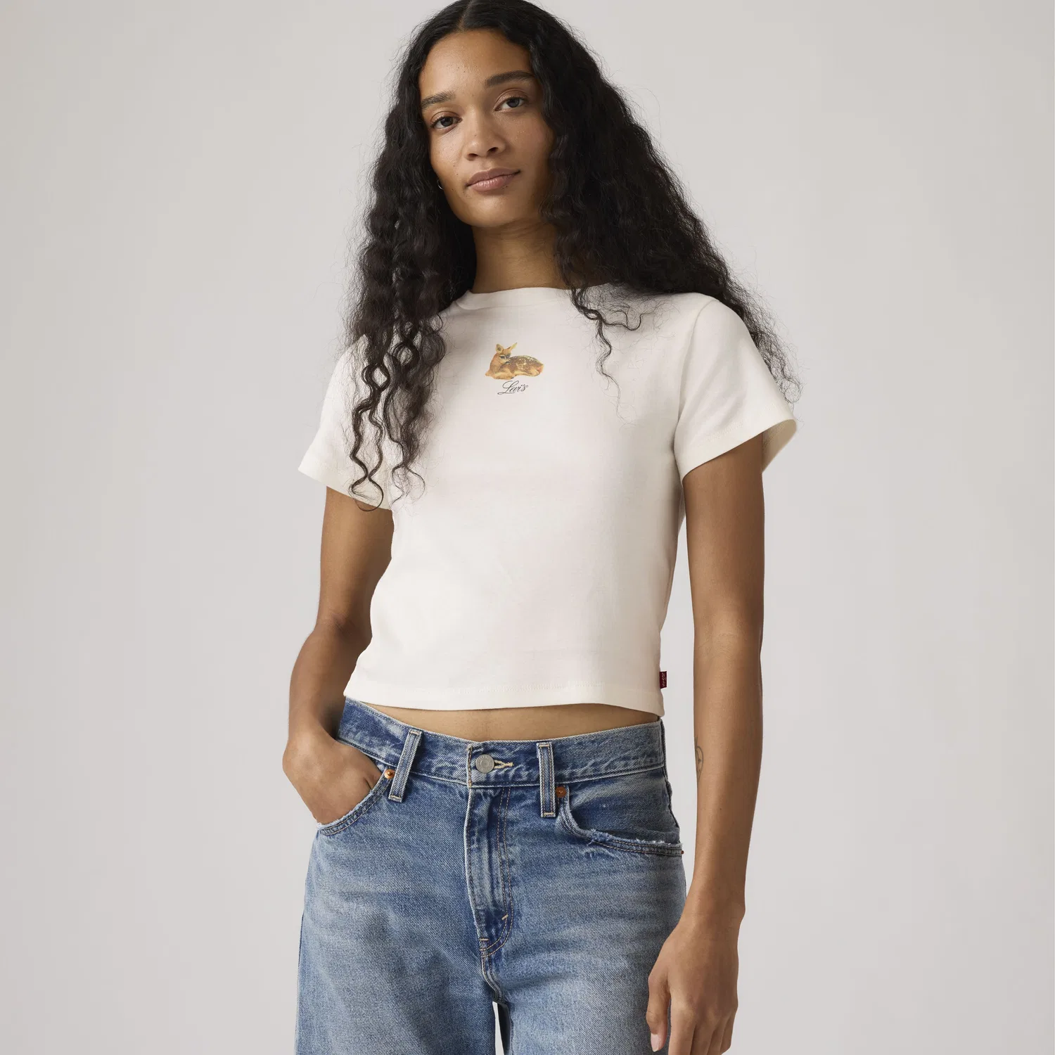 Спортивная футболка с графическим логотипом Levi's, White
