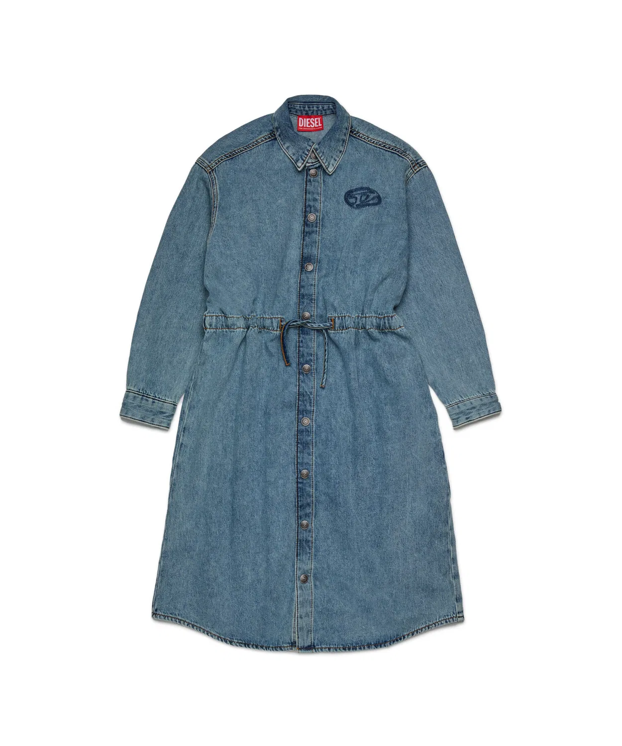 Детское джинсовое платье-рубашка Diesel DREAMY, индиго