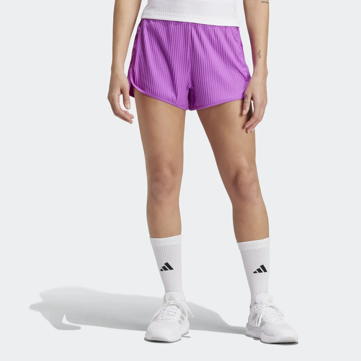 

Шорты adidas Performance "PACER RIB SHORT" (1 шт.), фиолетовый