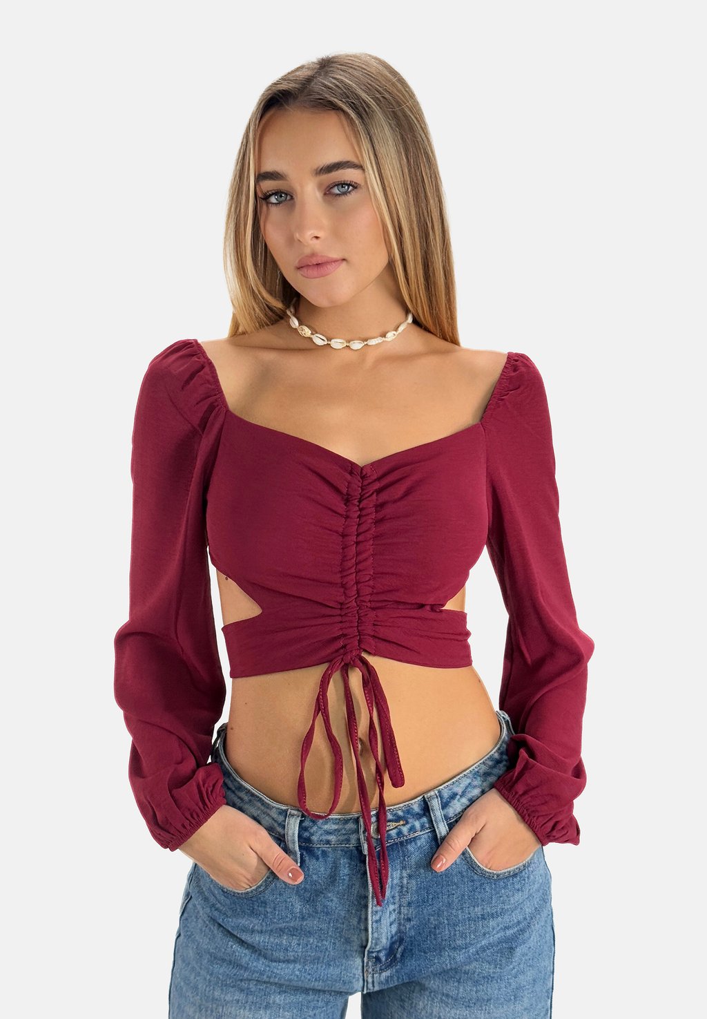 

Блуза Elara, бордовый