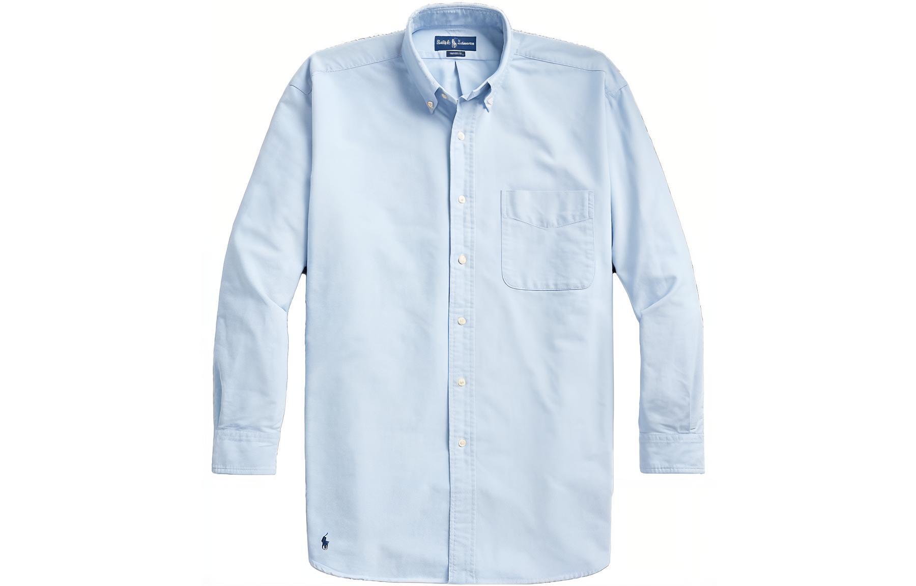 

Polo Ralph Lauren Мужская рубашка светло-голубого цвета SS23