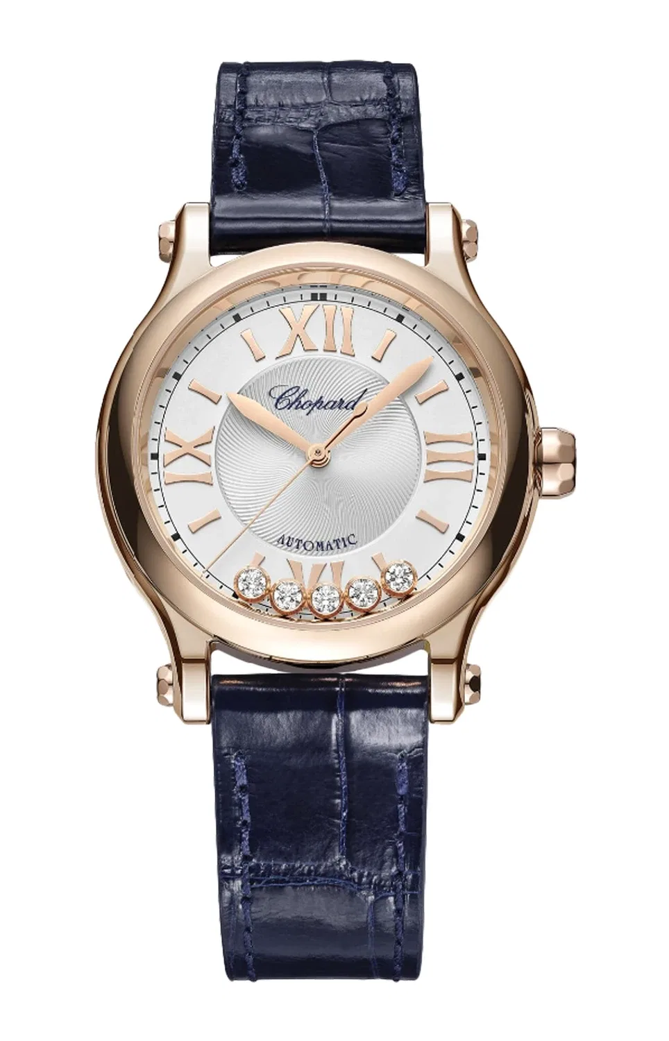 HAPPY SPORT 33 ММ, АВТОМАТИКА, ЭТИЧНОЕ РОЗОВОЕ ЗОЛОТО, БРИЛЛИАНТЫ - 275378-5001 CHOPARD, золотой