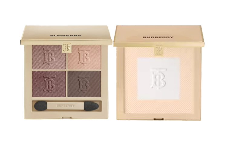 

Кашемировые тени Тренч пальто Пудровые наборы для макияжа Легко растушевываются Натуральный матовый финиш Сияющий тон кожи Burberry, Cashmere Eye Shadow 03+Trench Coat Powder 01