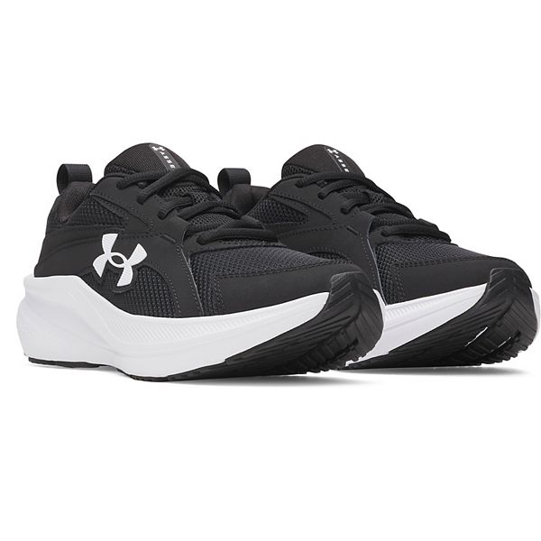 Кроссовки для бега Assert 11 Charged+ с шнуровкой для детей Under Armour, Black White