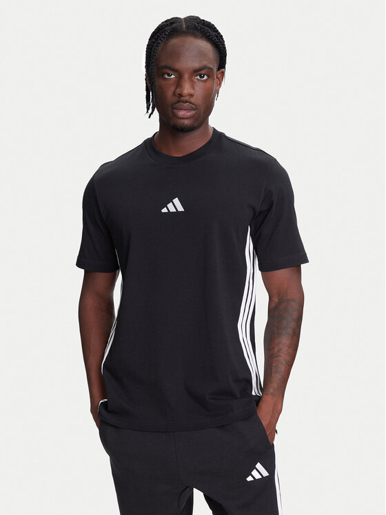 

Футболка обычного кроя Essentials 3-Stripes JD1906 Adidas, черный