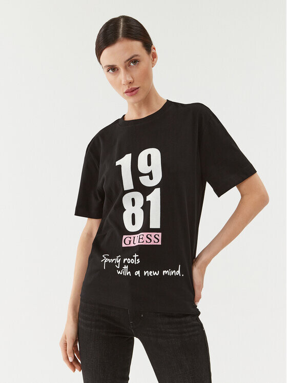 

Футболка стандартного кроя Guess, черный