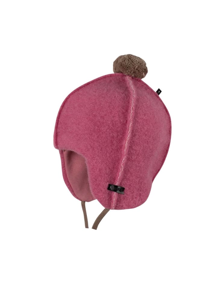 

Pure pure by BAUER Зимняя шапка из вареной шерсти пыльно-розового цвета