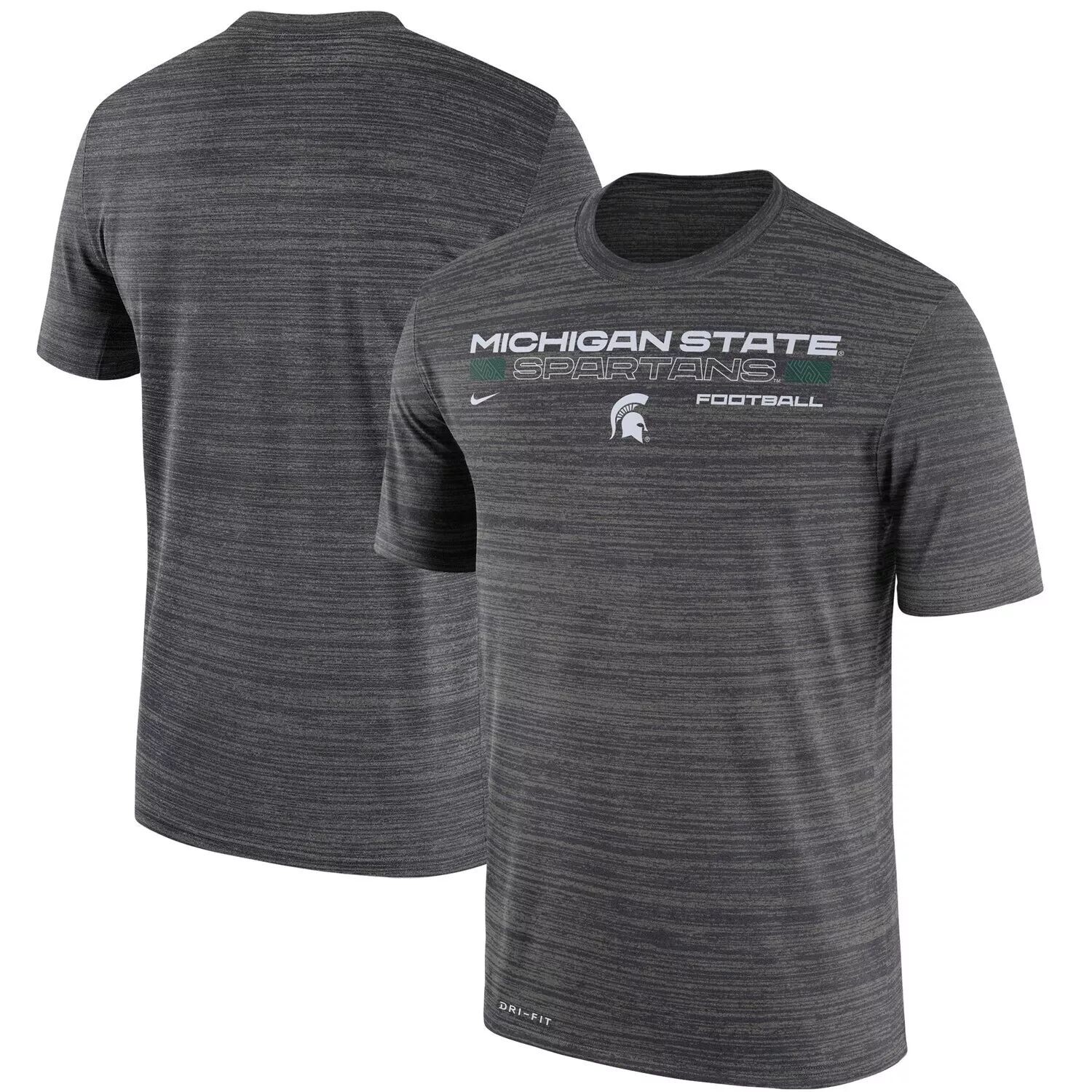 

Мужская угольная футболка Michigan State Spartans Velocity Legend Dri-Fit Performance Nike