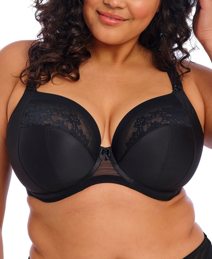 

Женский бюстгальтер Nerina Full-Figure Underwire Plunge Bra EL302734 Elomi, Black