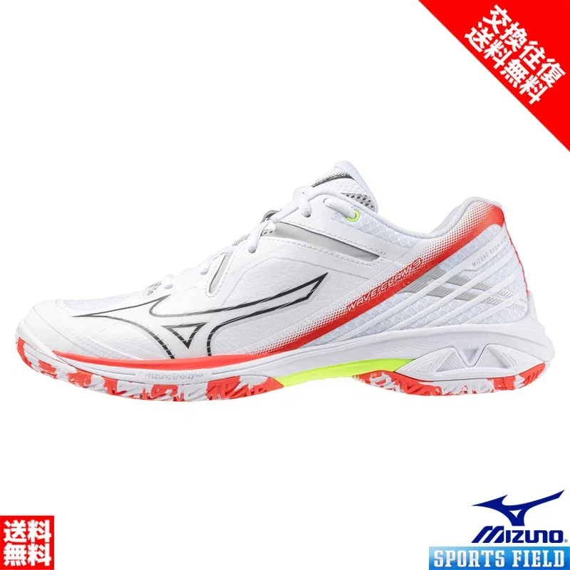 Бадминтонные кроссовки «Wave Claw 3» от Mizuno, 05 White X Black X Red