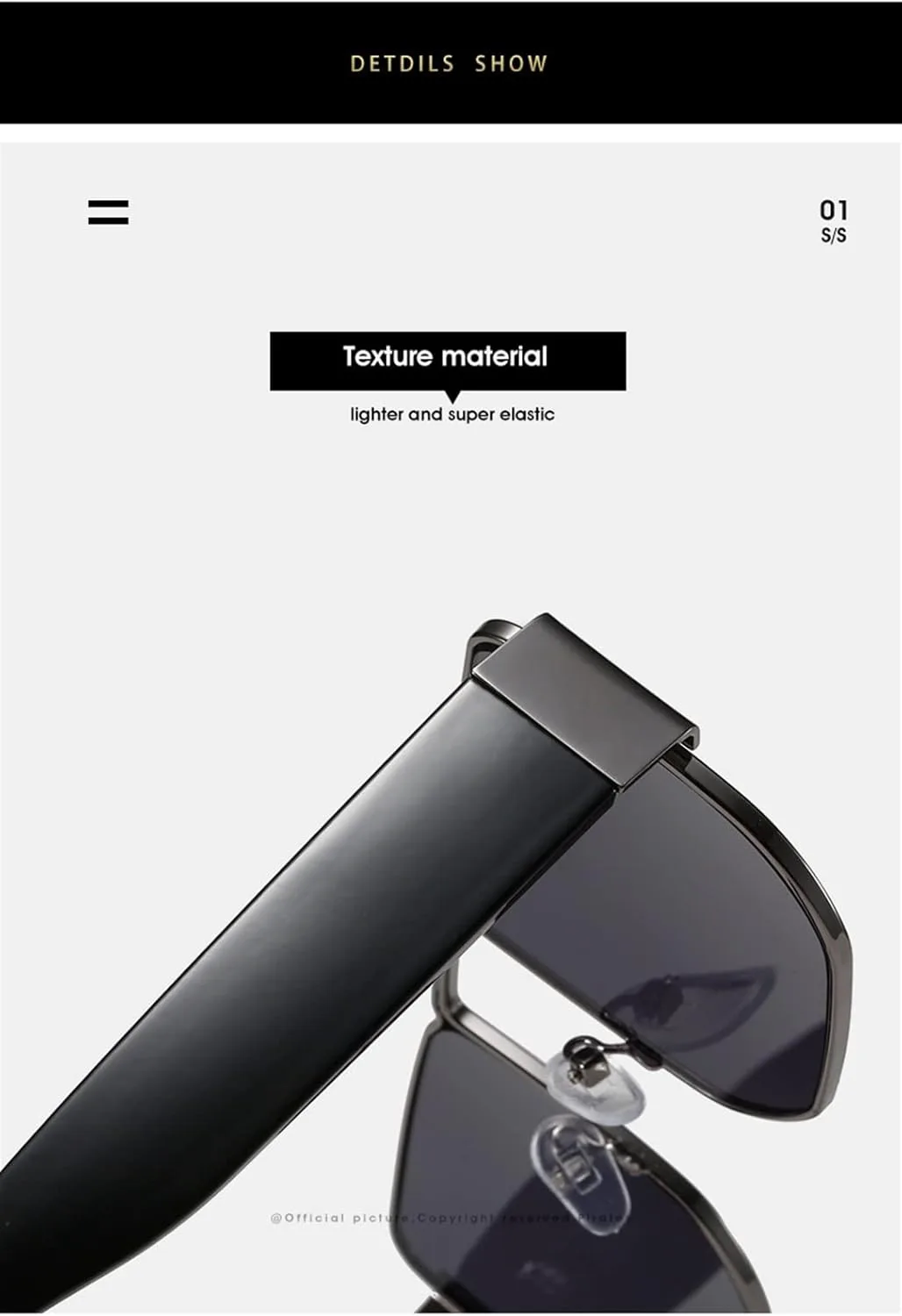 

Солнцезащитные очки GAOXIN в крупной оправе в стиле ретро с металлическим покрытием для мужчин и женщин, для отдыха на природе (Цвет: B, Размер: Средний), B