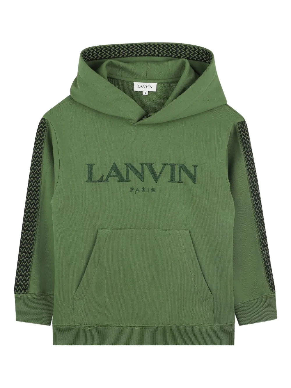 

Худи с вышитым логотипом Lanvin Enfant, зеленый