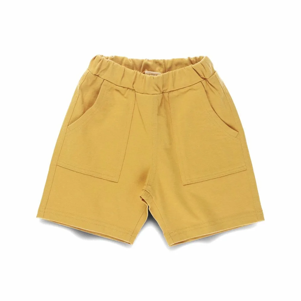 Шорты из 100% хлопкового трикотажа DRC Branshes, цвет Mustard — фото 2