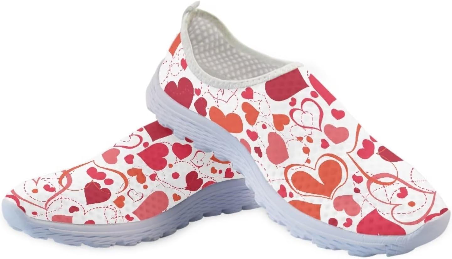 

Кроссовки для ходьбы для женщин и мужчин, спортивные кроссовки, плоская сетчатая обувь, дышащие кроссовки Xixirimido, розовый