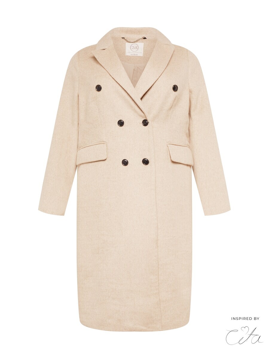 

Пальто Guido Maria Kretschmer Curvy Between-Seasons Coat, бежевый