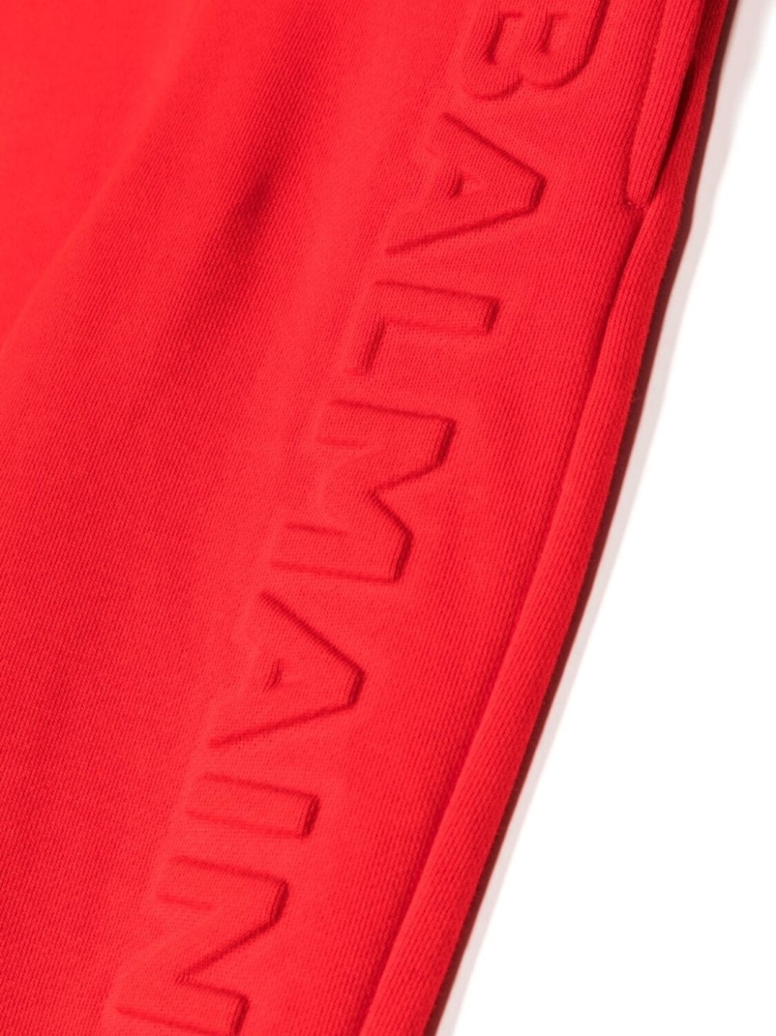 Balmain Kids спортивные брюки с логотипом, красный — фото 3