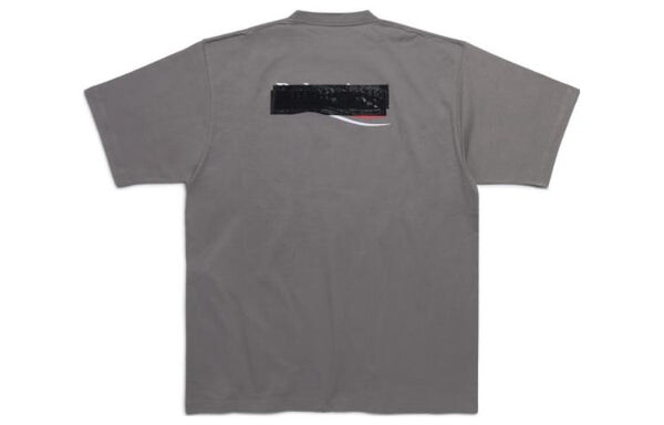 Футболка gaffer t-shirt large fit 'grey' Balenciaga, серый — фото 2