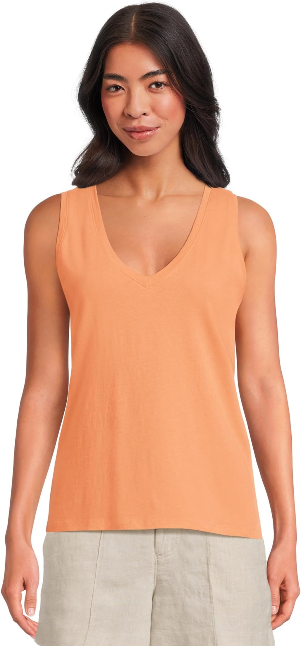 

Топ Madewell Northside Vneck Tank, цвет Faded Sunset