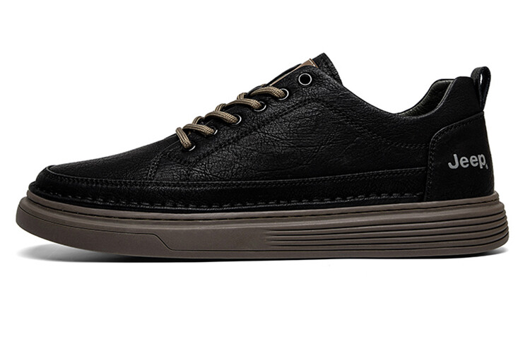 

Кроссовки Jeep Skateboard Shoes Men Low-Top Black, Черный, Кроссовки Jeep Skateboard Shoes Men Low-Top Black