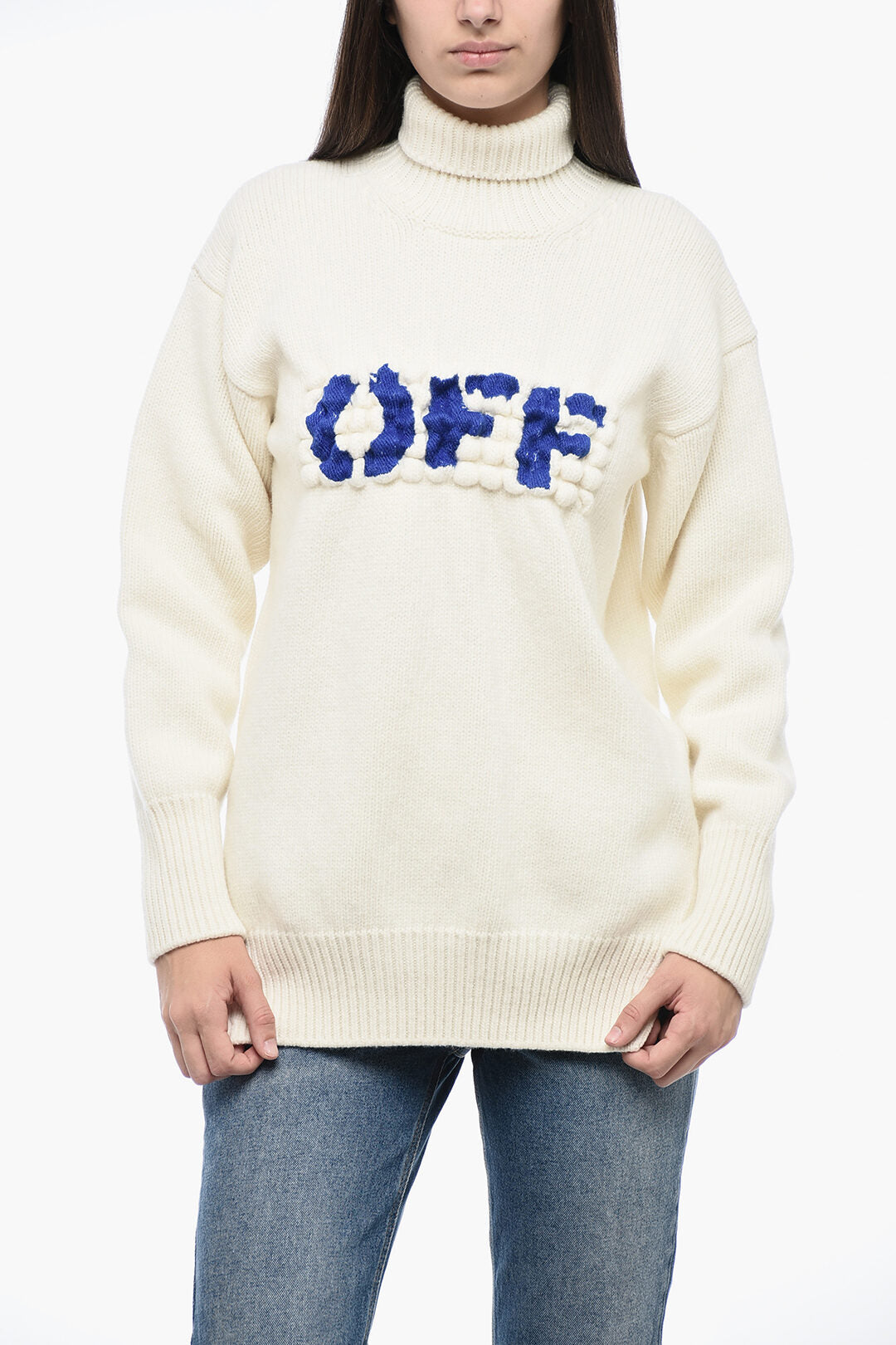 

Водолазка с вышитым логотипом цвета Off-White от BOILED
