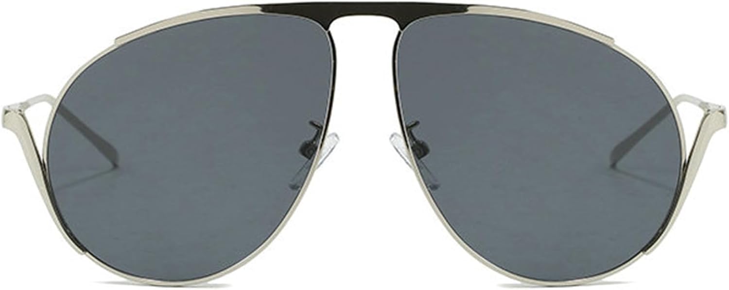 

Солнцезащитные очки Willochra Retro Gold Pilot для женщин и мужчин, модель 2025, металлические, необычные, увеличенного размера, в стиле 70-х, с градиентным черным покрытием, защита от ультрафиолета UV400, C1