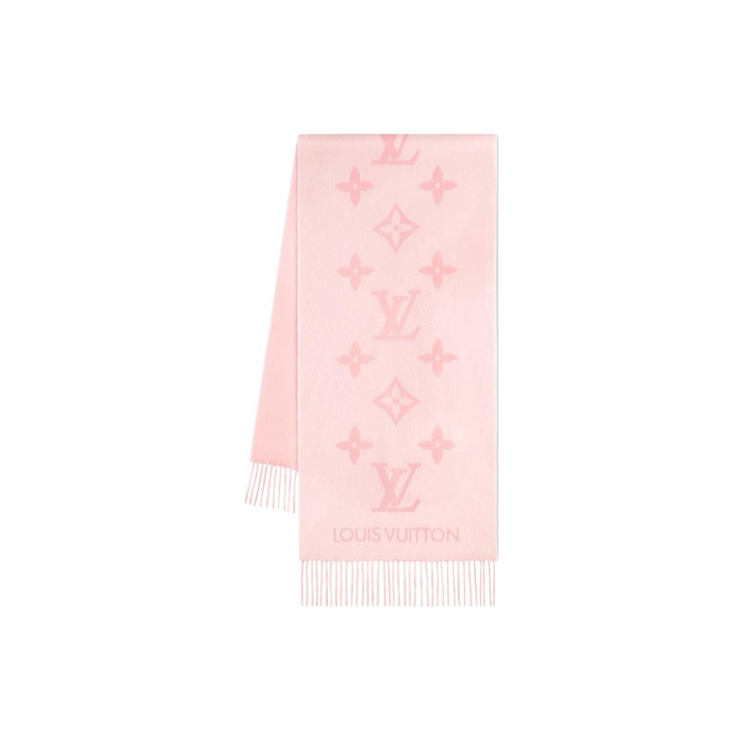 

LOUIS VUITTON Кашемировый шарф розовый, Pink