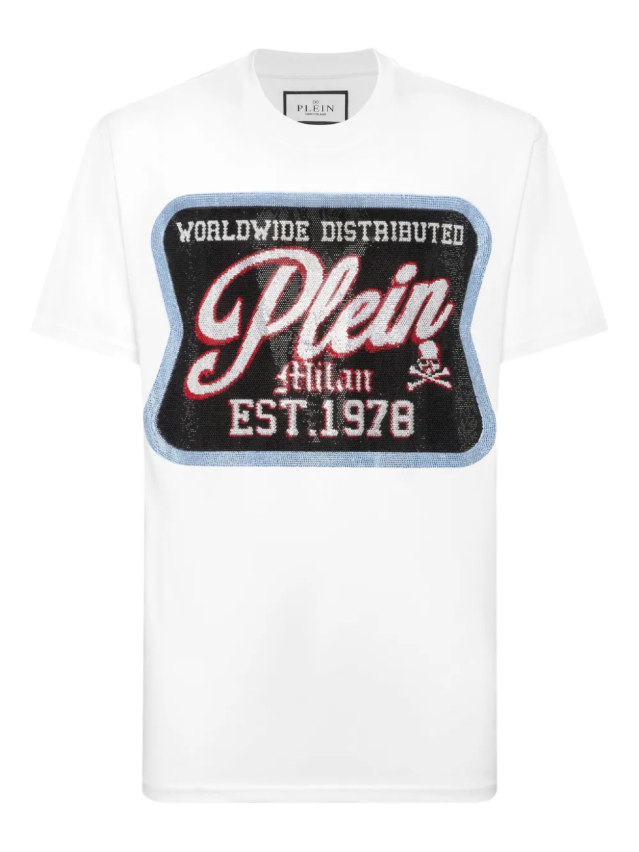

Футболка с нашивкой Plein Milan Philipp Plein, белый