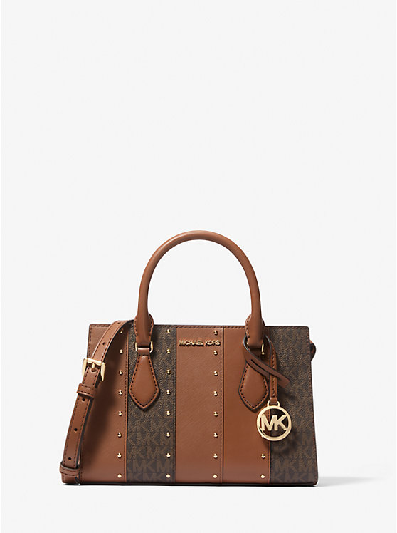

Маленькая сумка-саквояж Sheila с заклепками и фирменным логотипом Michael Kors, мультиколор