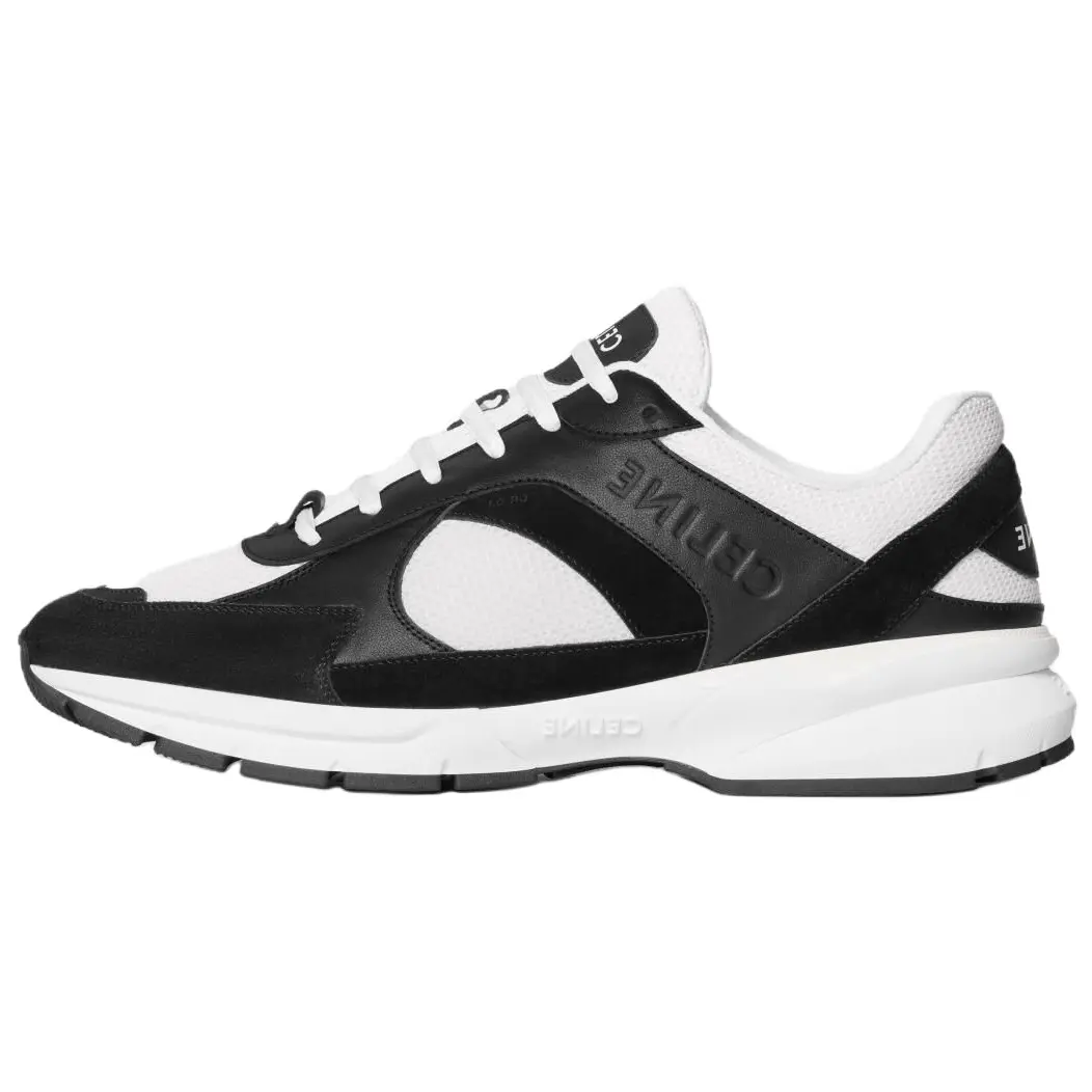 

CELINE Кроссовки Runner Cr-03 Low Top Casual, мужские, черно-белые