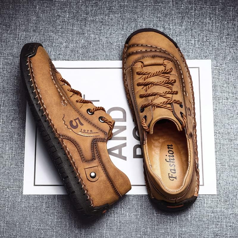 Мужские повседневные туфли Oxfords Hhhchpm, деловые формальные дерби-кроссовки. Мужские туфли Oxfords с кожаной подкладкой, золотой — фото 4