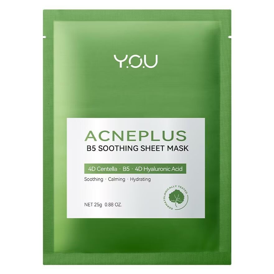 

You Y.O.U Acne Plus B5 Успокаивающая тканевая маска 1 шт, White