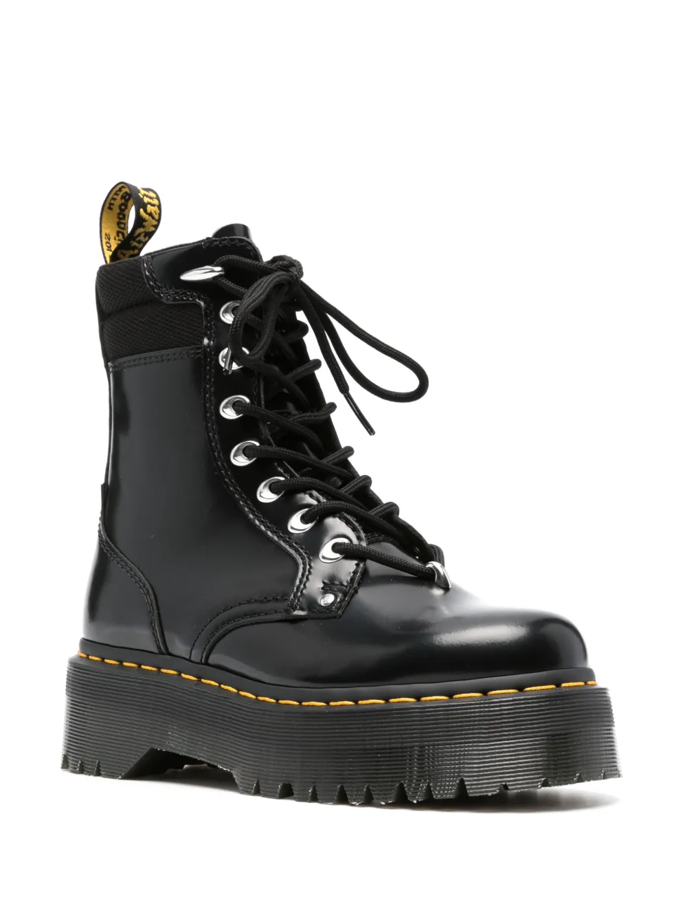 Мужские ботинки Dr. Martens Jadon кожаные в стиле милитари, черный — фото 2